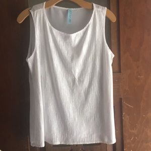 White tank top from Francesca’s